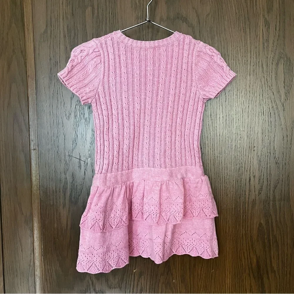 Maggie & Zoe Pink Cable Knit Sweater Dress
